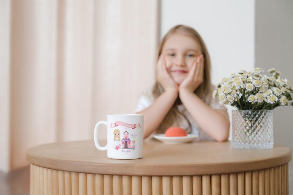 Girls Personalised Communion Day Mug