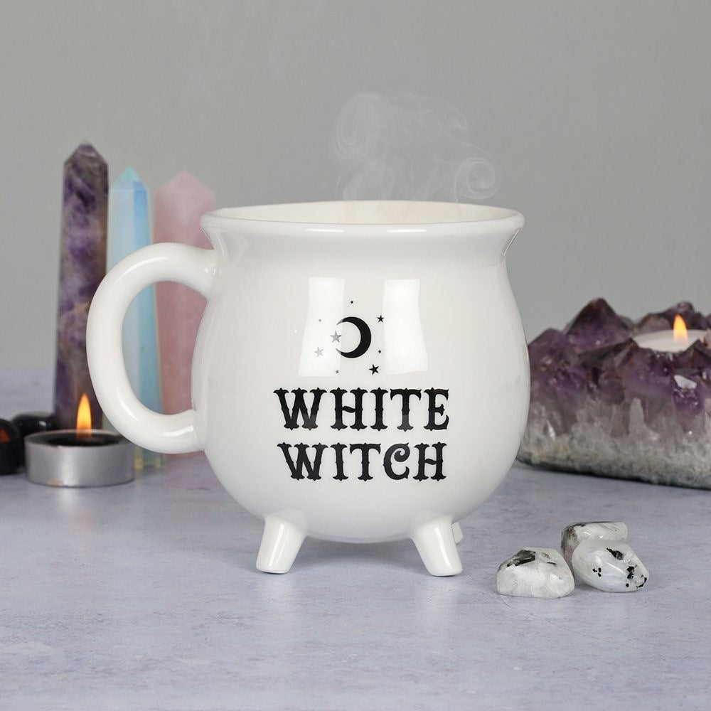 CAULDRON MUG - WHITE WITCH