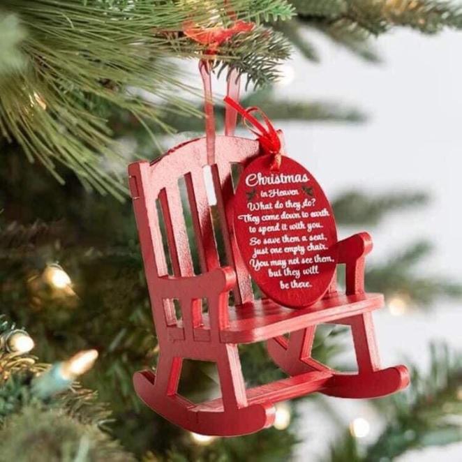 Save them a chair this Christmas - Heartfelt tribute decoration