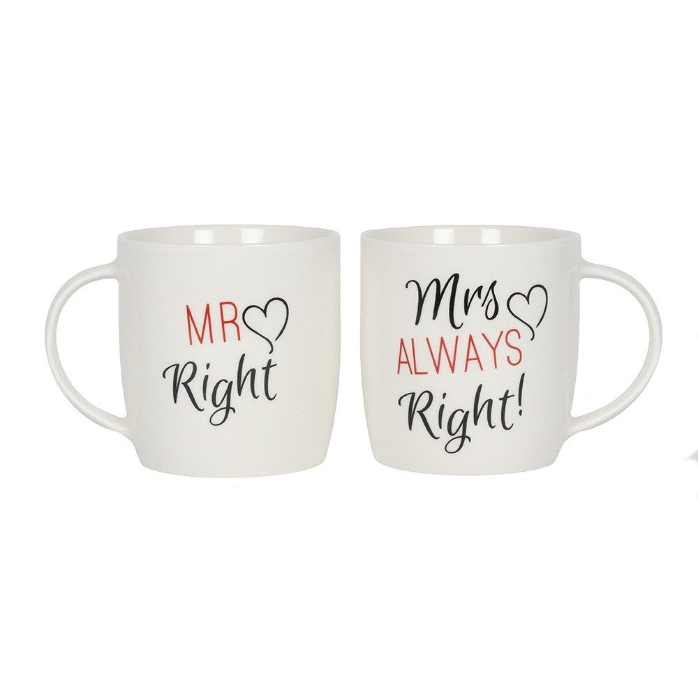 MR & MRS RIGHT MUG SET