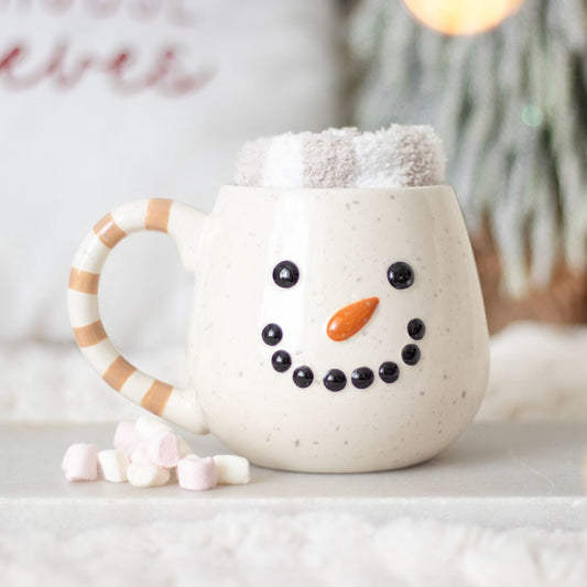 SNOWMAN MUG AND SOCKS SET